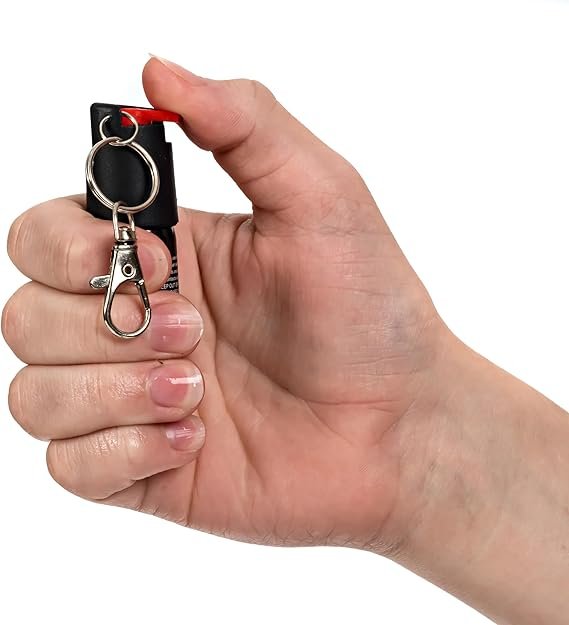 Pepper Spray Keychain for Women Men Self Defense