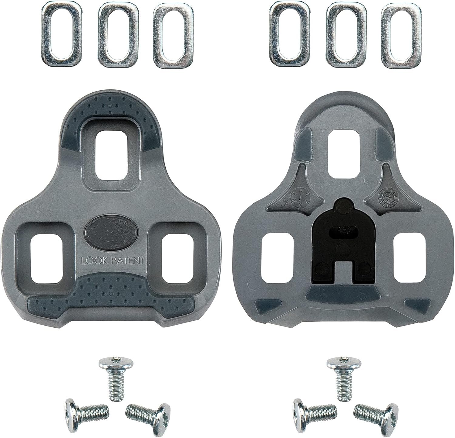 Look Cycle - Grip Cycling Cleats with Memory Positioner Function - Compatible with All Pedals on The Market - Anti-Slip TPU Surface