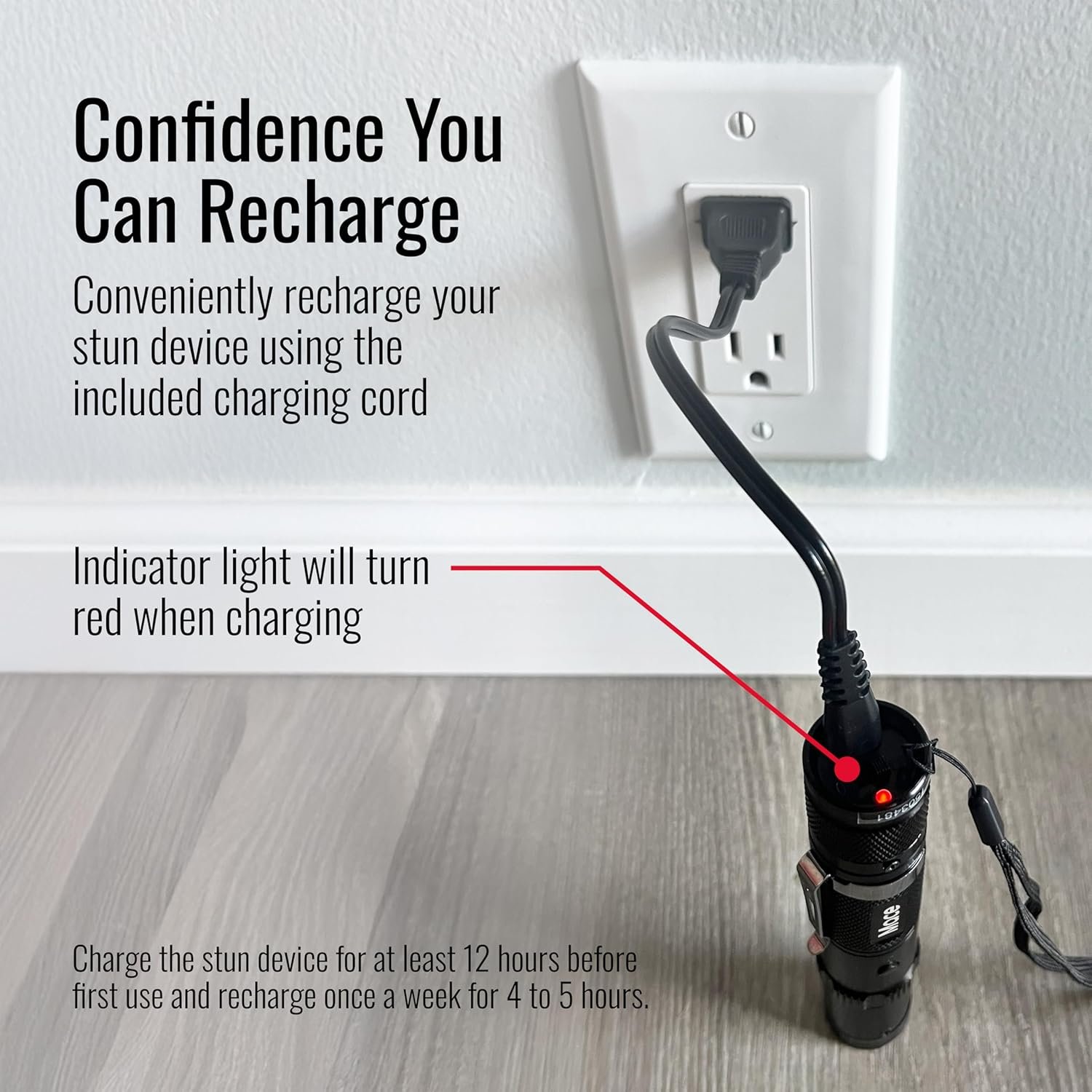 Compact Stun Gun for Self Defense, Rechargeable, High Voltage, Self Defense for Women & Men