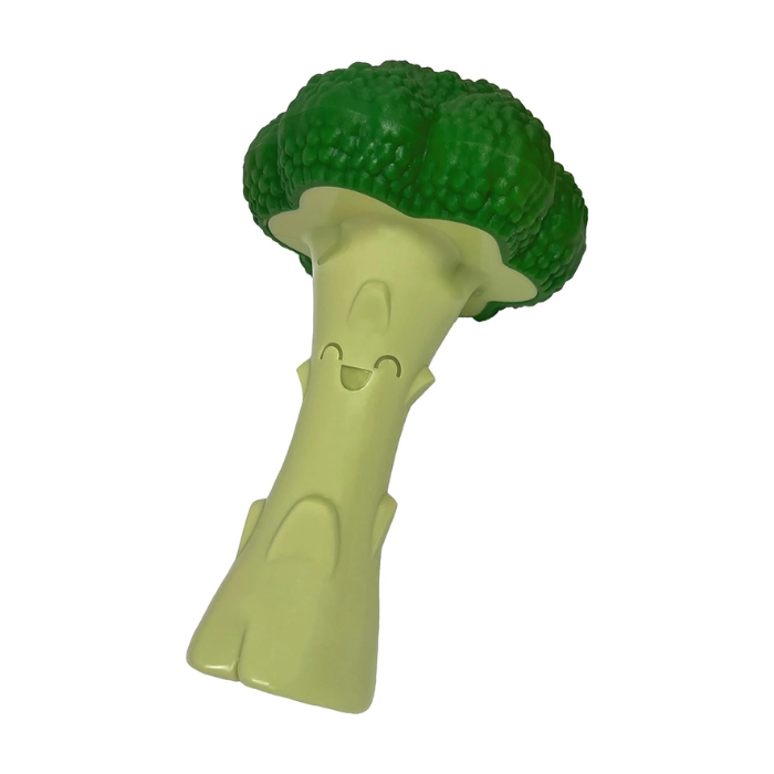 Nylabone Broccoli Power Chew Toy for Dogs, Dog Toys for Aggressive Chewers, Bacon & Cheese Flavor, Large Dogs - Up to 50 lbs