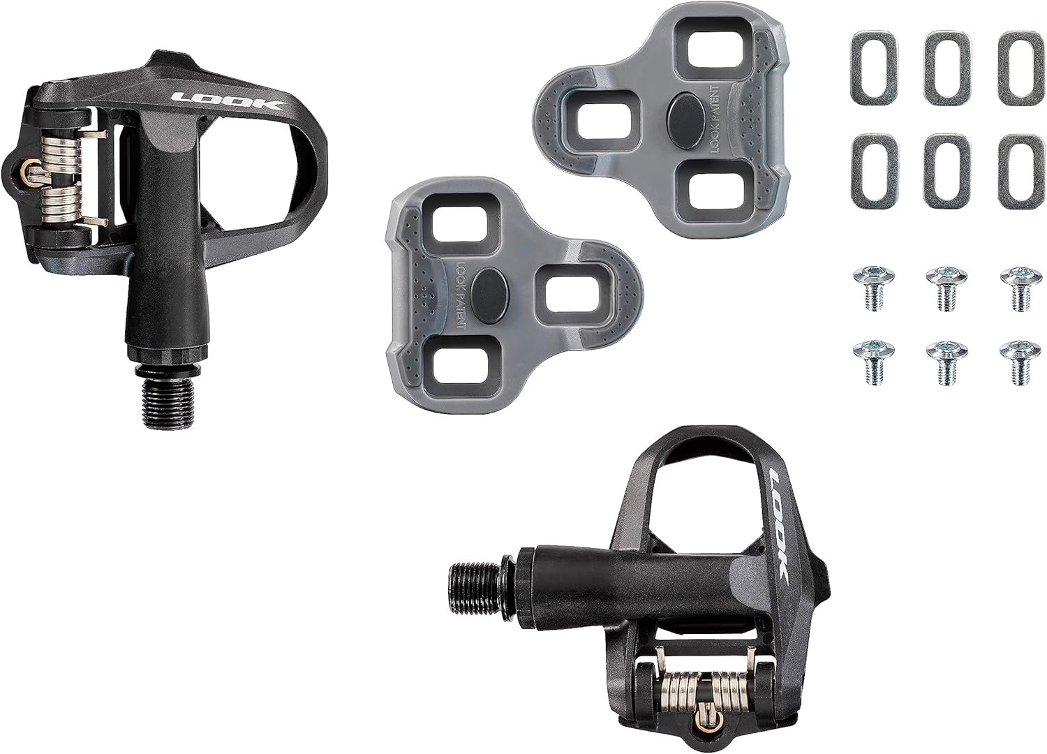 LOOK Cycle - KEO 2 Max - Road Bike Pedals - Large 500mm² Contact Area - Full Power Transfer - Ultra Lightweight Pedals