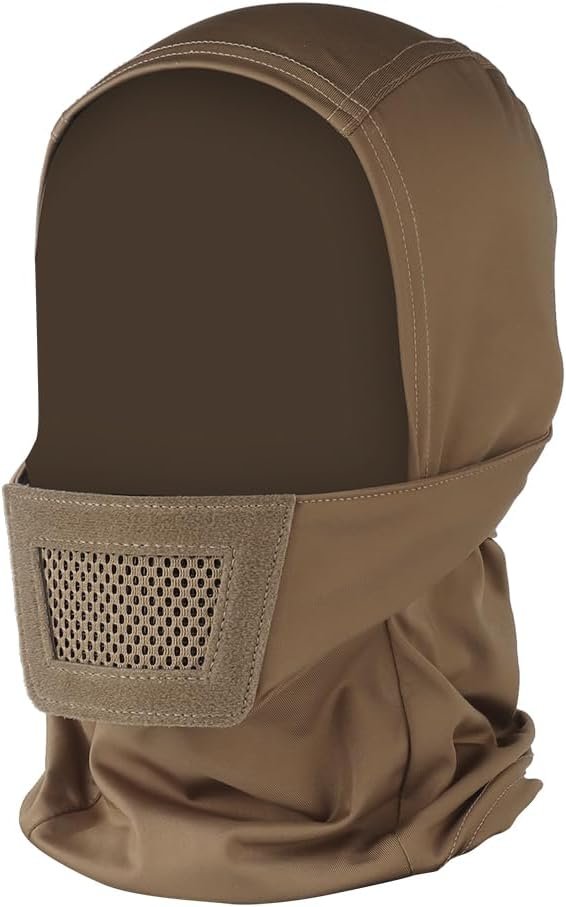 Full Face Mask Balaclava, Tactical Mask Hood Headgear,Combine with Helmet/Airsoft Mask