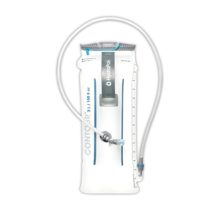 HydraPak Contour Hydration Reservoir – Low-Profile Water Bladder with Slide-Seal Top, Plug-N-Play Hose & Magnetic Clip – Durable, Leakproof Hydration System for Hiking, Cycling & Backpacking