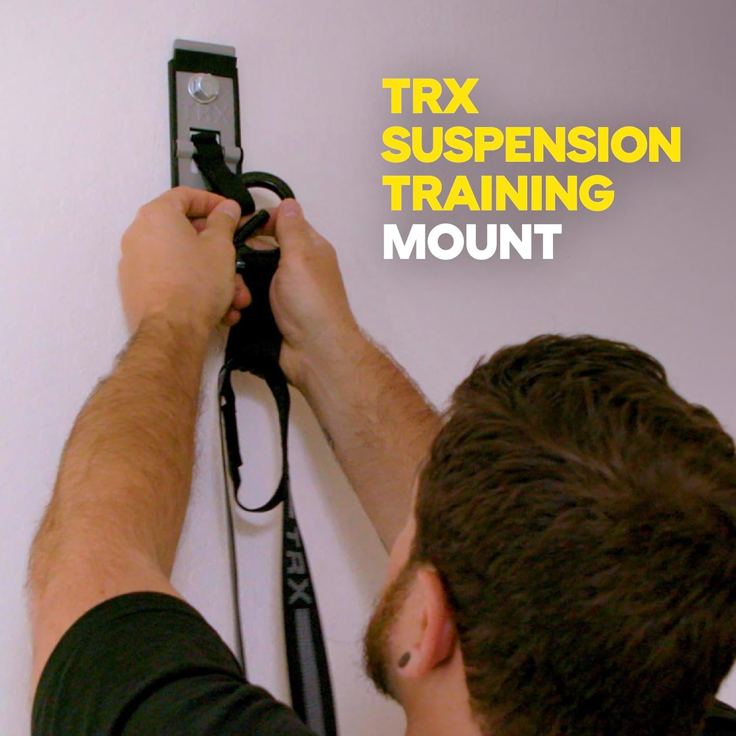 Training Invizi-Mount Wall Anchor Mount Suspension Trainers, 2-in-1 Suspension Training Strap Hanger for Any Room, Holds up to 350 lbs