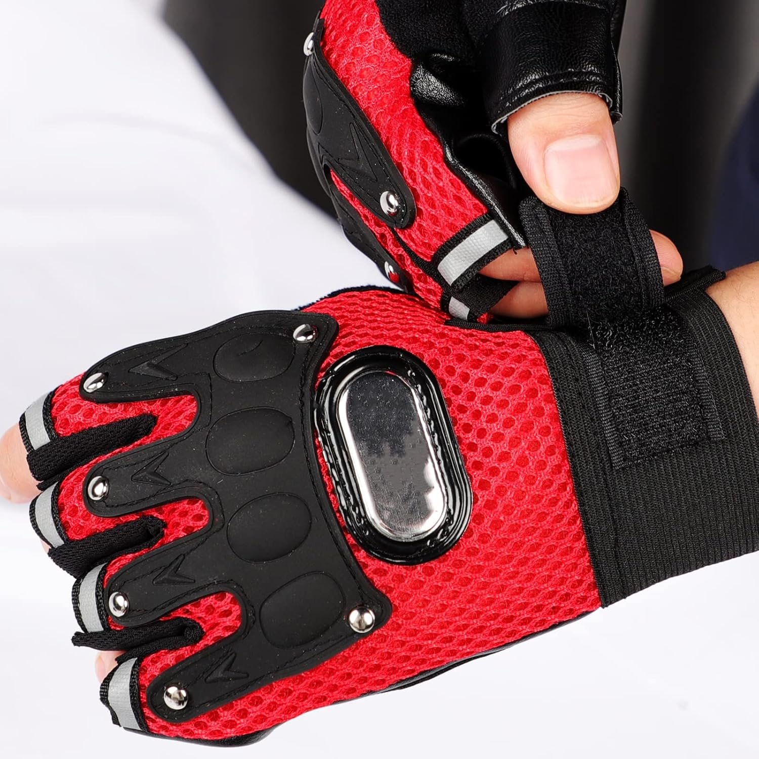 Men Women Breathable Mesh Cycling Gloves Non-Slip Riding Driving Motorcycle