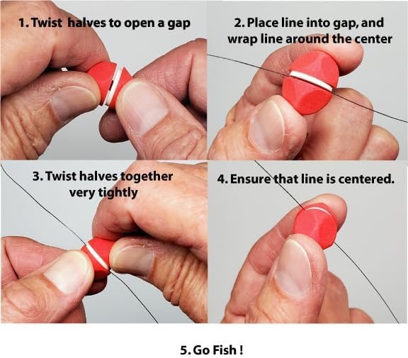 American Unified Design Strike Indicators – High-Visibility, Adjustable Fly Fishing Indicators for Nymph Rigs – Easy to Attach, Reusable & Sensitive Bite Detection