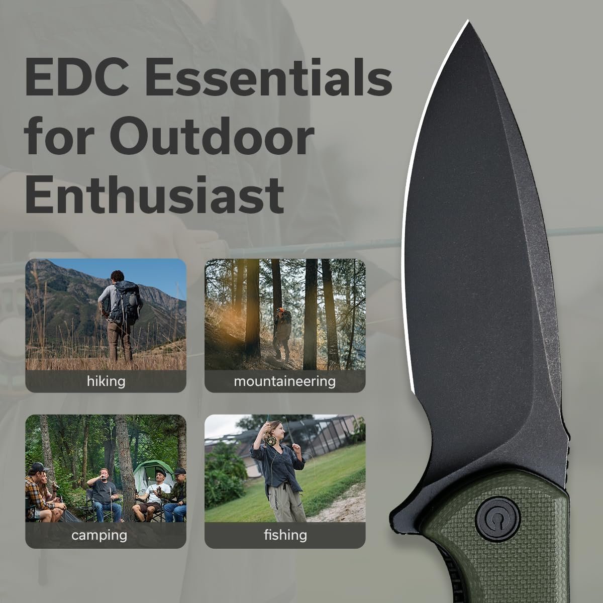 Description for CIVIVI Mini Praxis Folding Pocket Knife, 2.98" Steel Blade Handle Small EDC Knife with Pocket Clip for Men Women, Sharp Camping Survival Hiking Knives