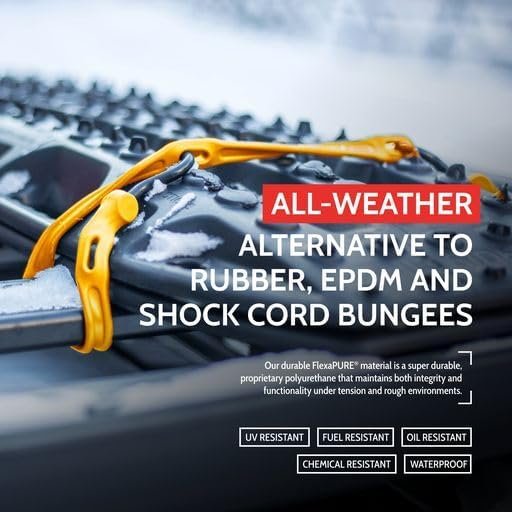 Description for The Perfect Bungee 36” Adjust-A-Strap Rubber-Free Poly Bungee w Slotted Holes to Adjust Size