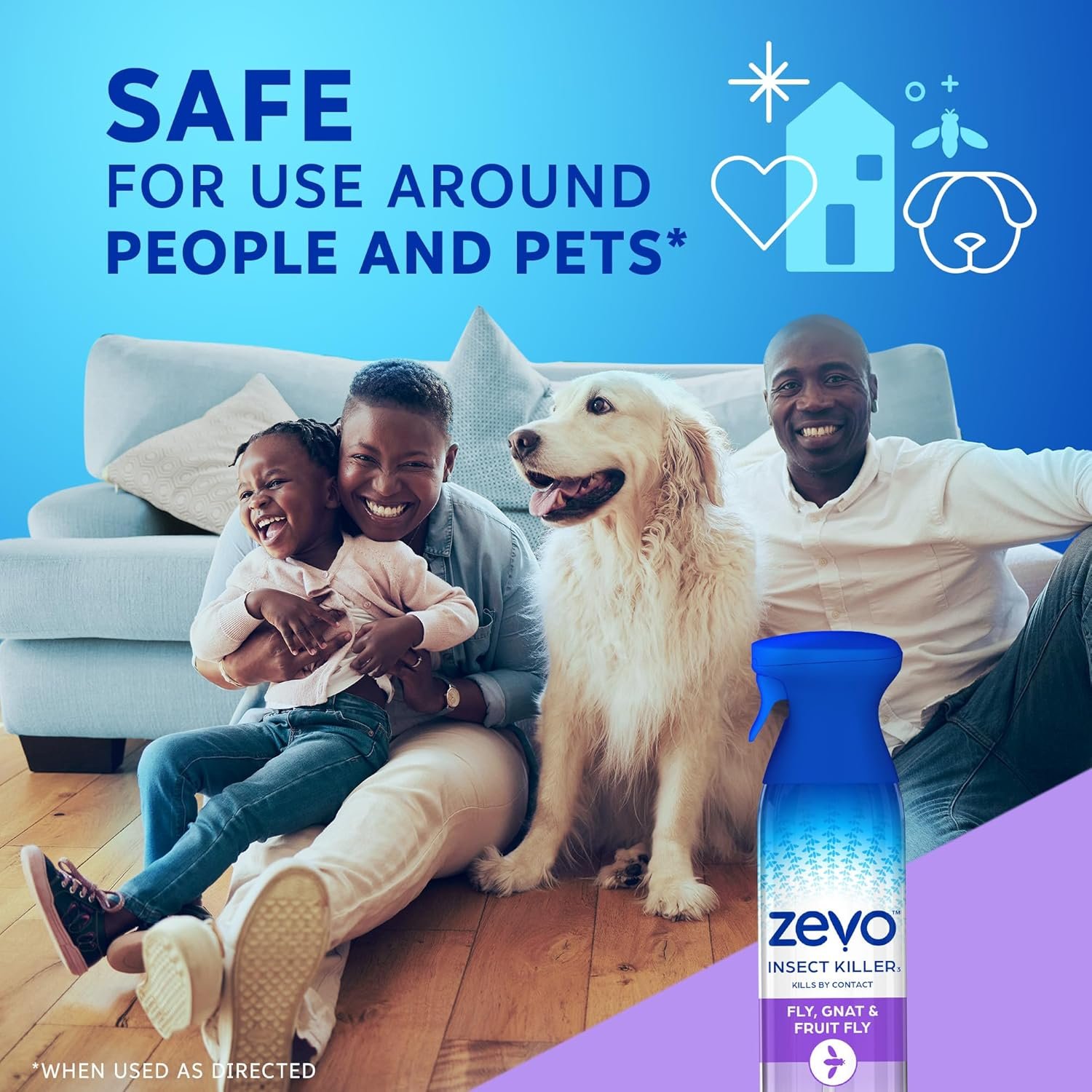 Description for Zevo Flying Insect Killer Spray – Indoor/Outdoor Contact Bug Spray with Rosemary & Cornmint Essential Oils (10 oz)