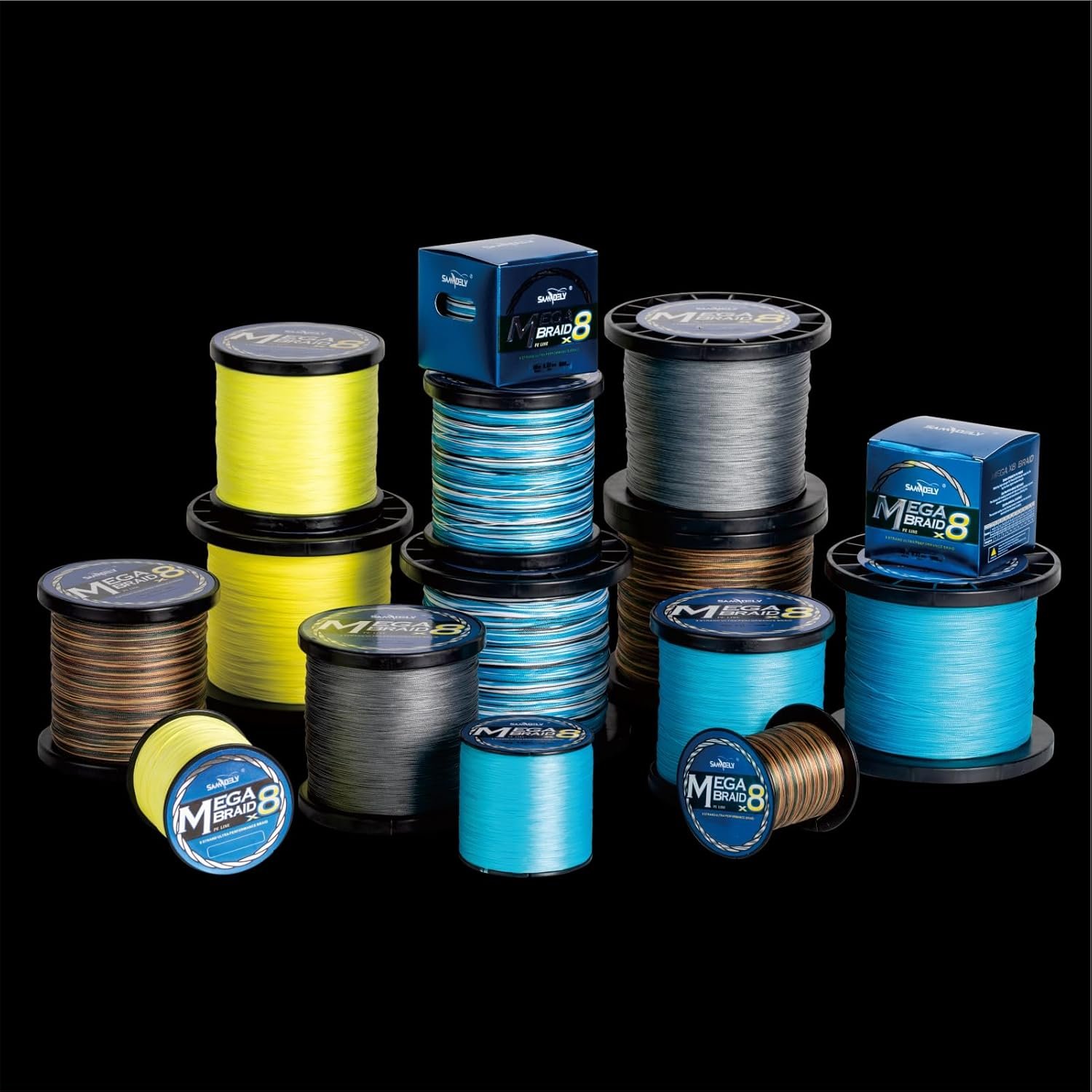 Description for Samdely 8 Strand Braided Fishing Line X8 Dark Green 200m Zero Stretch Abrasion Resistant for Saltwater and Freshwater