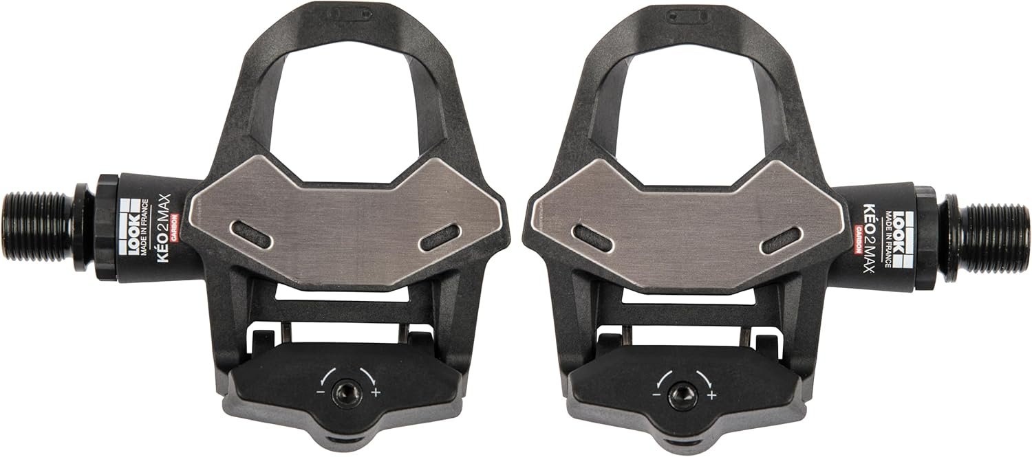 LOOK Cycle - KEO 2 Max - Road Bike Pedals - Large 500mm² Contact Area - Full Power Transfer - Ultra Lightweight Pedals