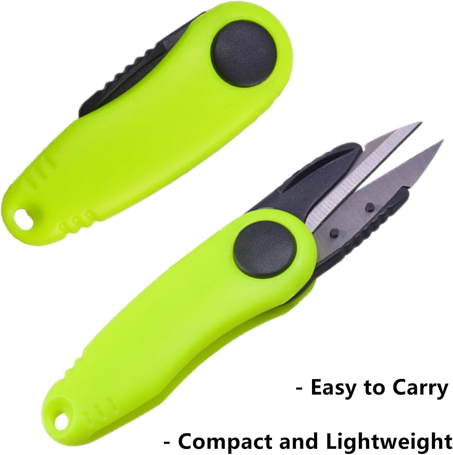 Fishing Wire Plier Fishing Line Scissors Stainless Steel Fishing Pliers Scissors Folding Shrimp Shape Fishing Line Clipper with Retractable Keychain for Fishing