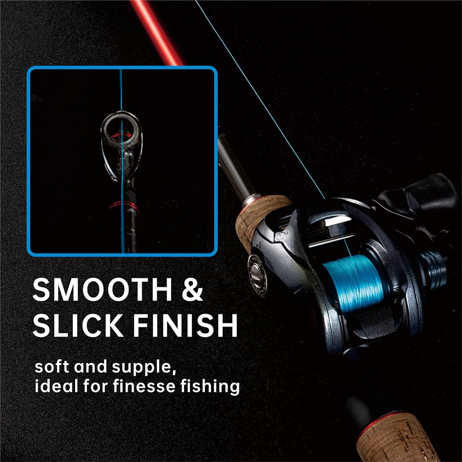 Samdely 8 Strand Braided Fishing Line X8 Dark Green 200m Zero Stretch Abrasion Resistant for Saltwater and Freshwater