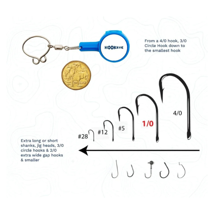 Hook-Eze Fishing Knot Tying Tool – Multi-Function Hook Cover, Line Cutter & Hook Remover for Safe, Mess-Free Rigging