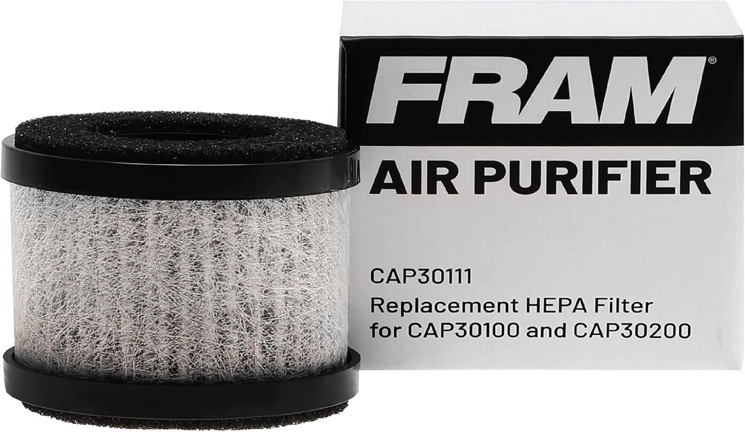 FRAM H13 HEPA Filtration Air Purifier Replacement Filter for Model CAP30100 & CAP30200 | For Home, Car, Outdoor & Sport Use | Cleans Air of Smoke, Dust & Other Contaminants | Provides 500 Hours of Use