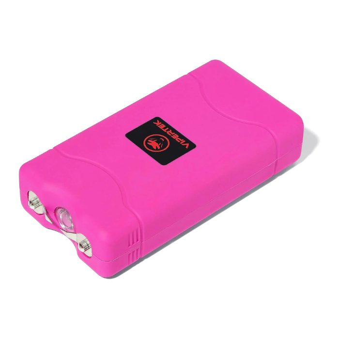 VIPERTEK VTS-880 Mini Stun Gun for Self Defense Rechargeable with LED Flashlight